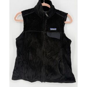 Patagonia Re-Tool Women's Black Full-Zip Sleeveless Vest Size Small Pockets
